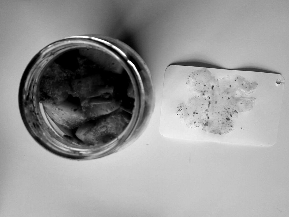 photograph of kimchi in a jar